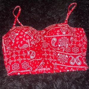 New Red Crop Top.
